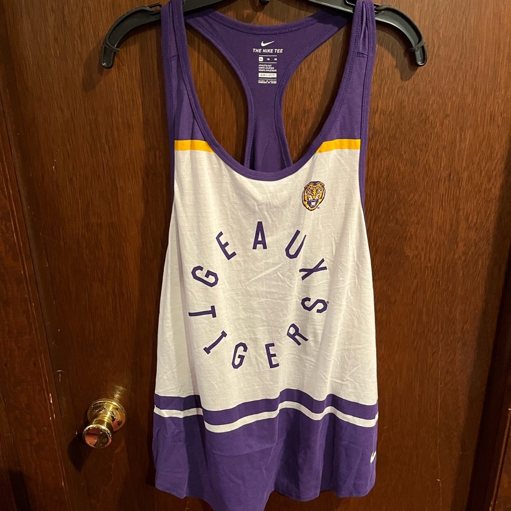 Nike LSU Purple Dri-FIT Athletic Tank
